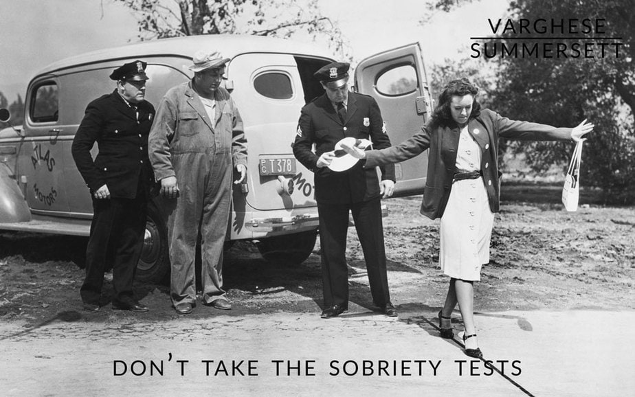 DWI field sobriety tests